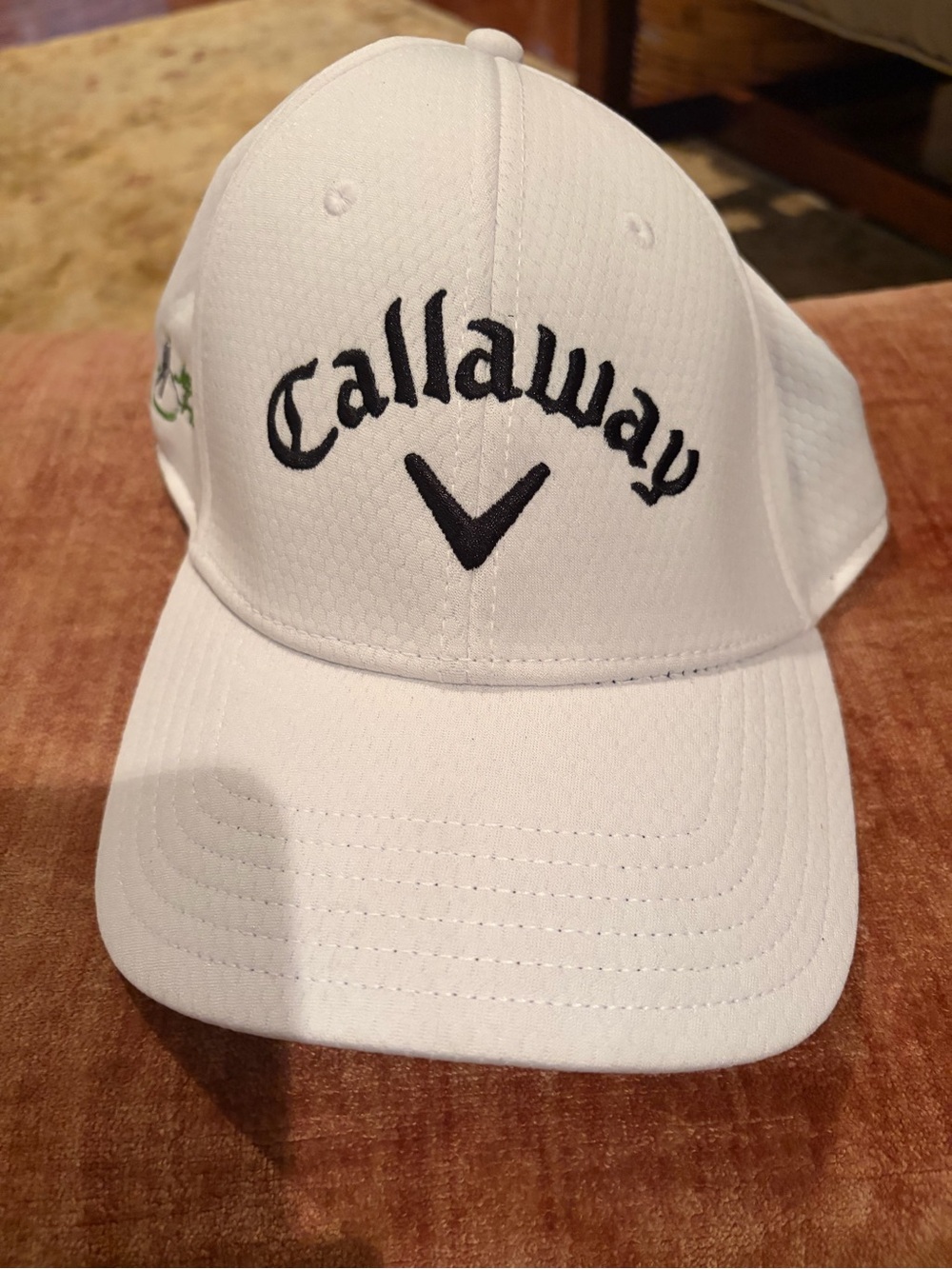 Callaway White Baseball-Style Golf Hat with Black Logo Jeremy Head gift